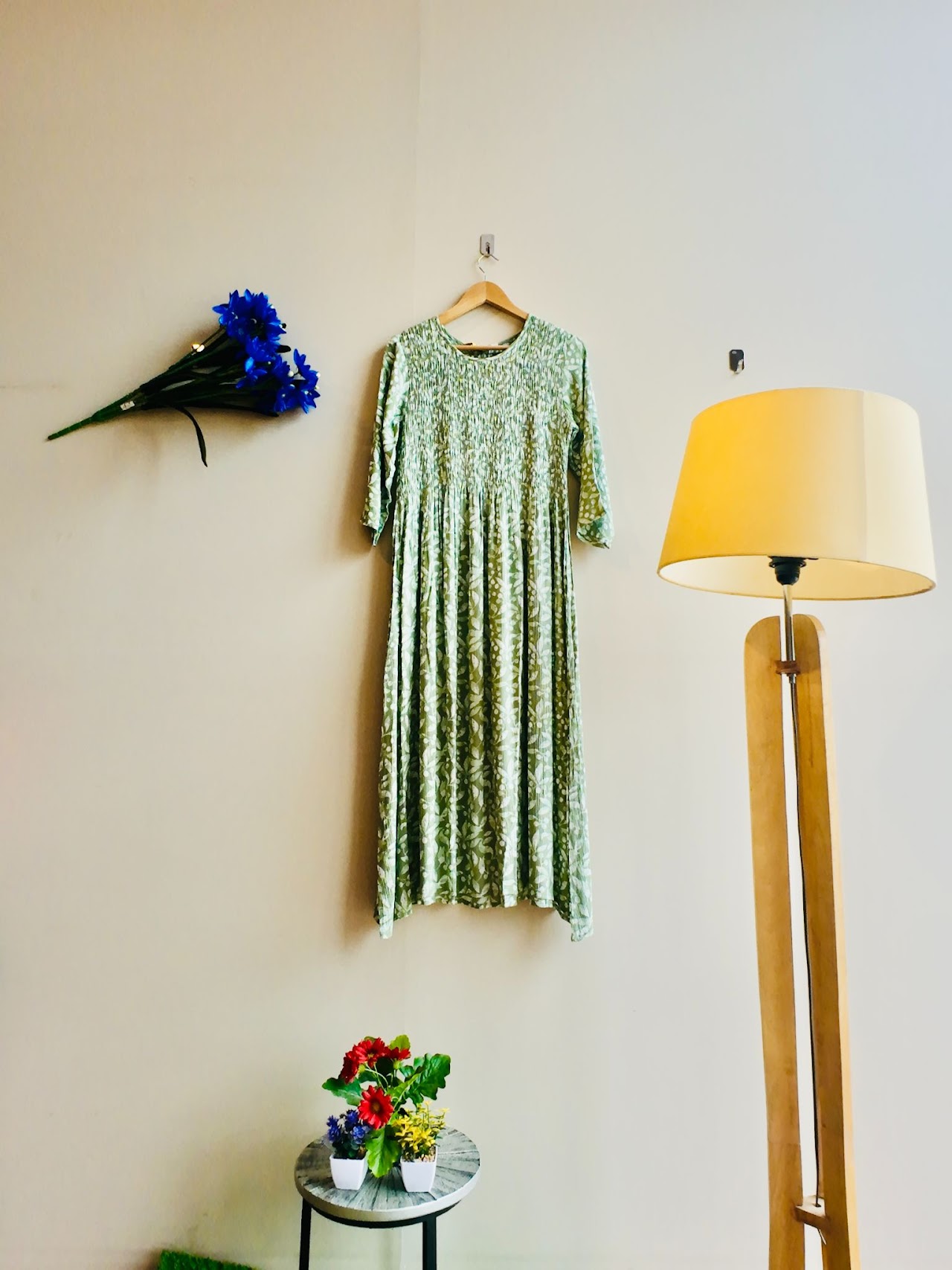 Elegant Printed Midi Dress